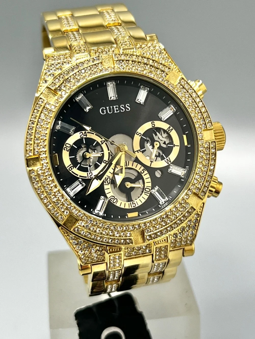Guess Multi Function Rhinestone Mounted Watch - Picture 6 of 11